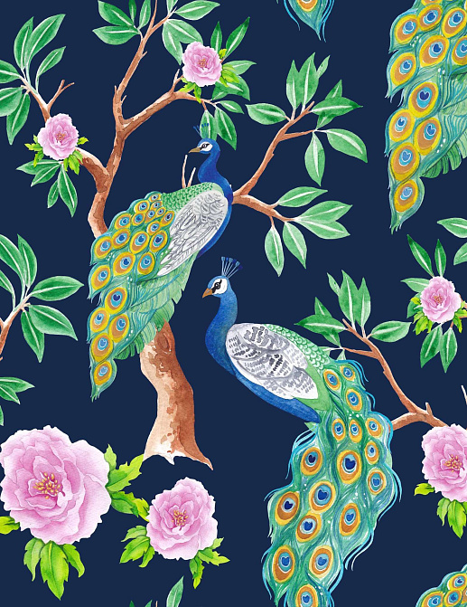 Ткань Marufabrics Collection 2 PeacockBlue