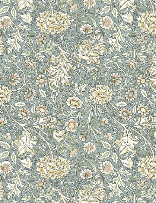 Ткань William Morris At Home Flora & Foliage Volume I DoubleBough/Bluebird