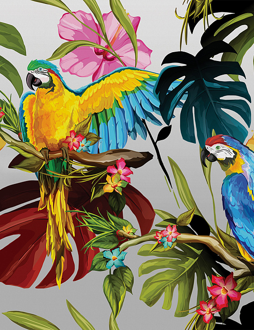 Панно и фотообои Yo2 Tropical Screens TS1.09/Silver