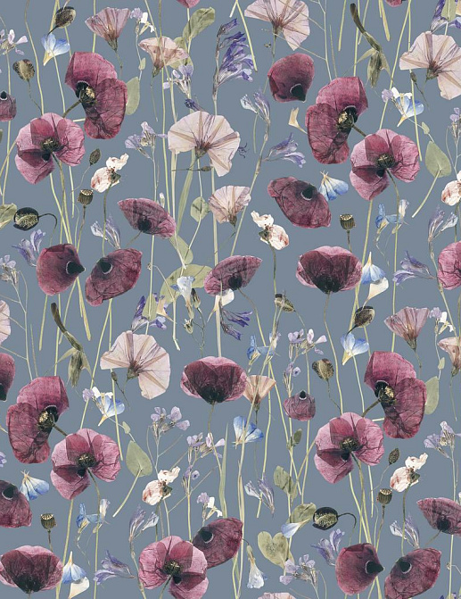 Ткань Marufabrics Florium Meadow/Blue