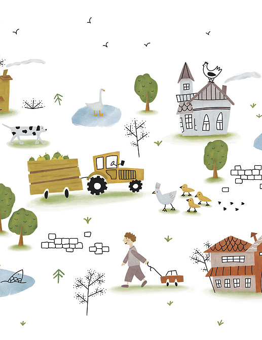 Панно и фотообои Ortograf Бесшовные обои и фрески ECO 35285