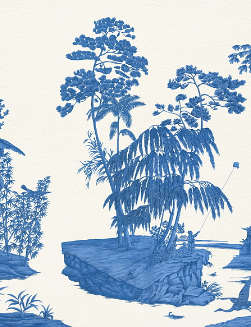 Обои Iksel Standart Collection Exotic Chinoiserie Blue&White