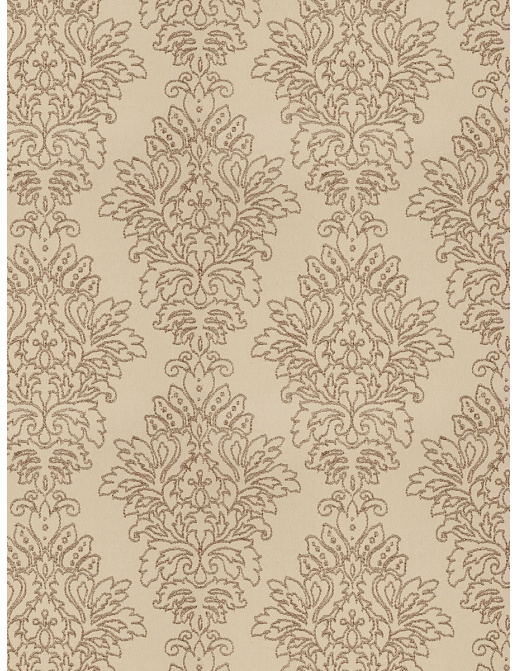 Ткань Fabricut Vignettes Vol.XIII Latte Nedda Damask/Bronze