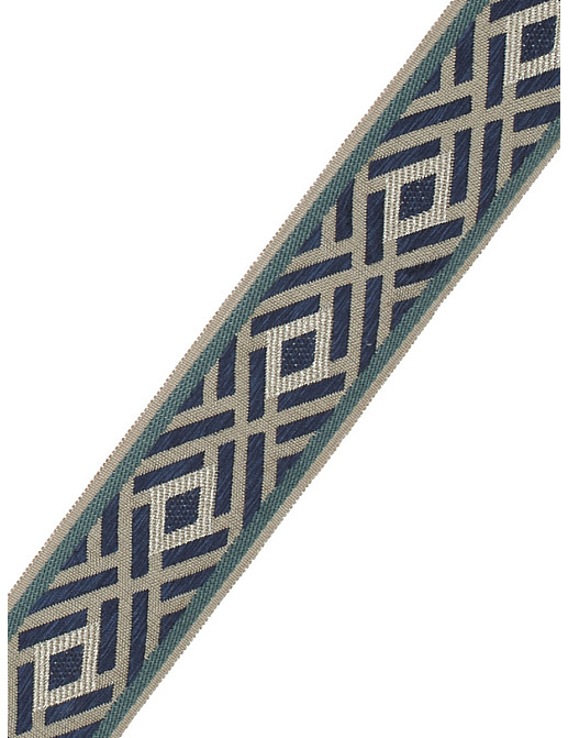 Тесьма Fabricut Mineral Obsession Trimmings Crosshatch/Sodalite