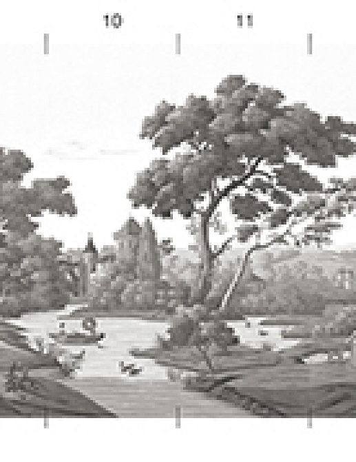 Обои Paul Montgomery Studio Melange Series English Mural Grisaille