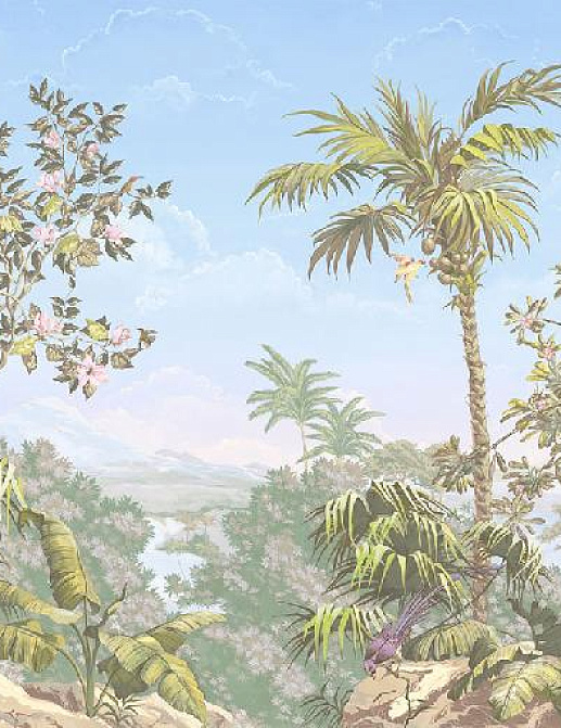 Панно и фотообои Affresco Цветариум Jungle Color 2