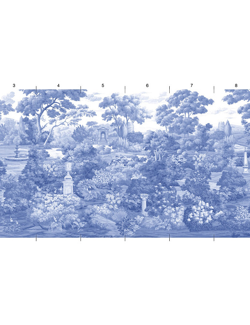 Панно и фотообои Paul Montgomery Studio Complete Collection Blue Garden Blue