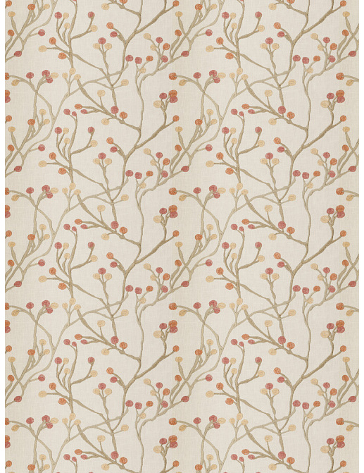 Ткань Fabricut Chromatics Vol.XXV Coral Tanka buds/Garden