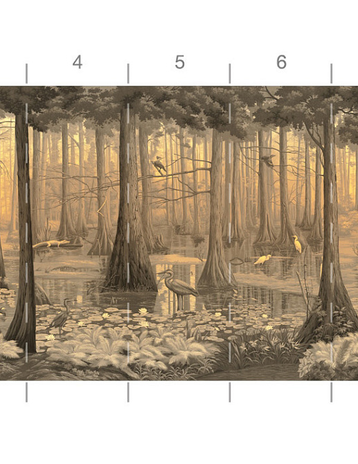 Обои Paul Montgomery Studio Book of Murals (Mural Sources) PN-700-GR1/Sunset
