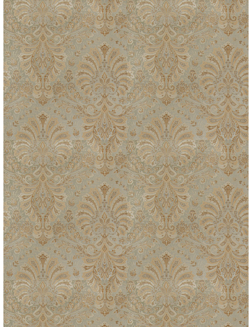 Ткань Stroheim Palace Silk Seaglass Calvert paisley/Blue silver