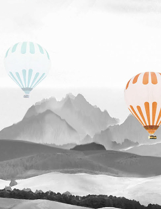 Панно и фотообои Misha Asia Balloons/White