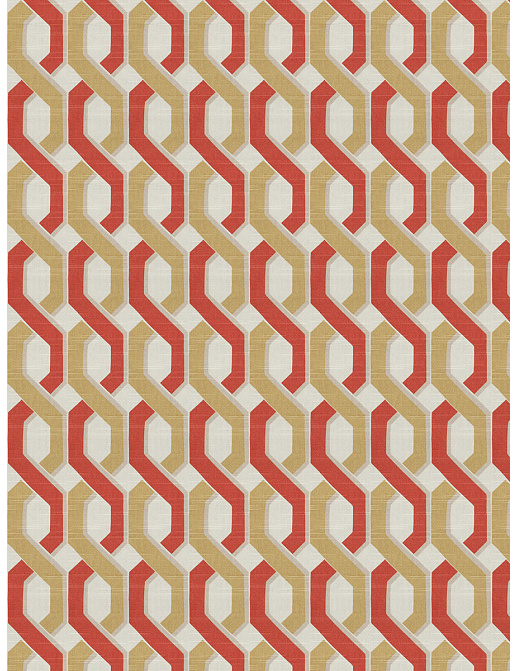 Ткань Fabricut Chromatics Vol.XXIII Sedona Bastone/Terra cotta