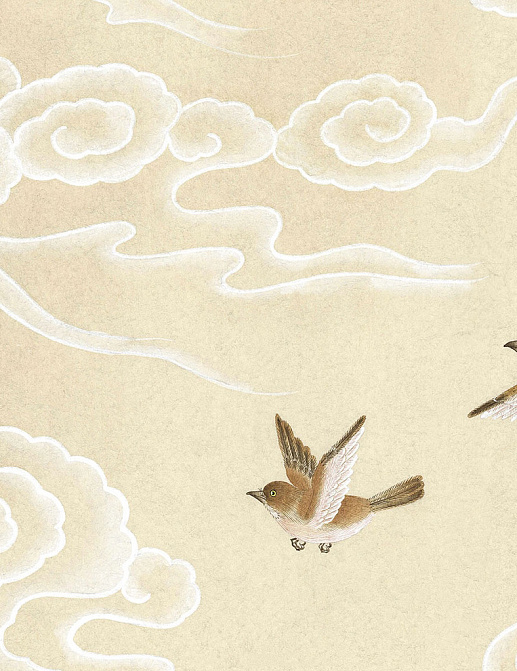 Обои Paul Montgomery Studio Murals For Unique Walls Celeste Cream/Cream