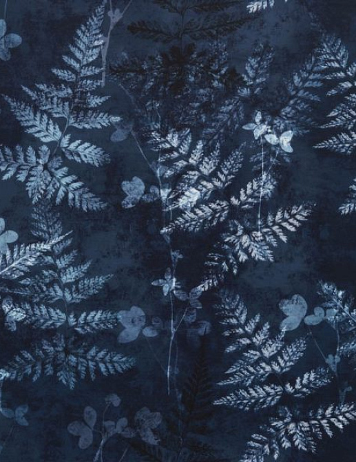 Ткань Ashley Wilde Velluto Folium/Indigo
