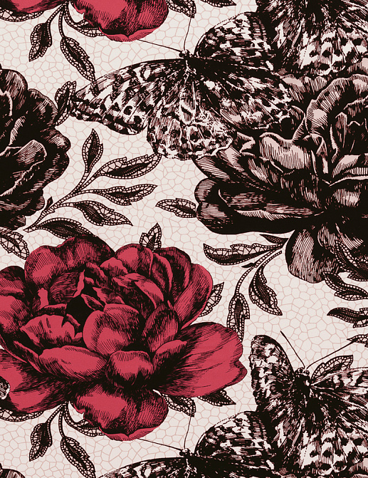 Ткань Clarke & Clarke Floribunda F0473/06