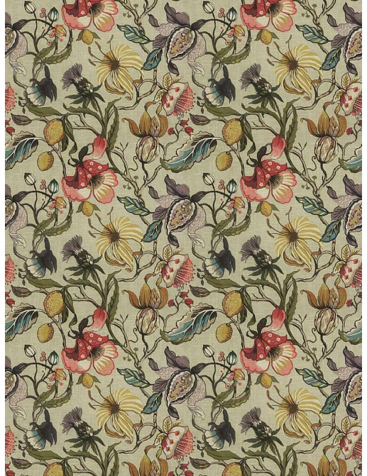 Ткань Fabricut Natural Nuances Vignettes Juniper Euphorbia/Spring