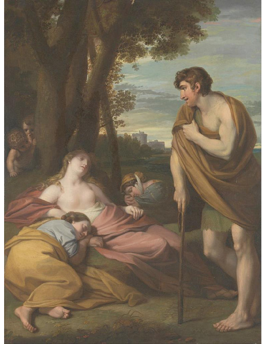 Панно и фотообои Affresco Фрески и фотообои Benjamin West Cymon and Iphigenia