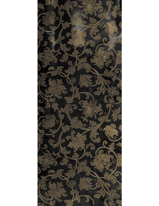 Обои Zuber Broderies 380/Noir/Serti Bronze