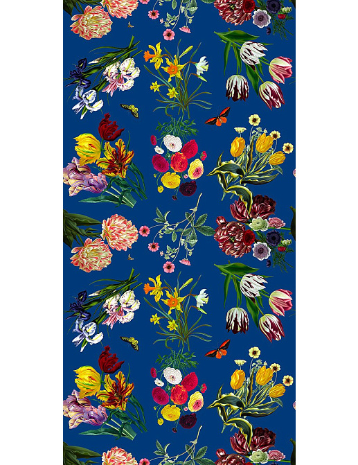 Обои Nicolette Mayer Royal Delft Flora-Fauna-Blue
