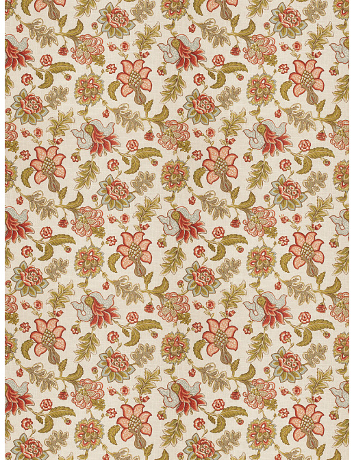 Ткань Fabricut Charlotte Moss Coral Prato/Coral