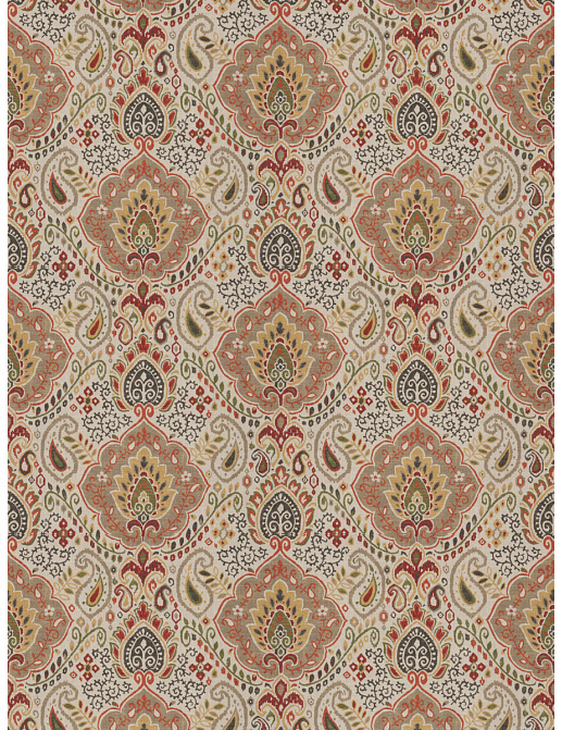Ткань Fabricut Chromatics Vol.XXV Coral Dramatic/Autumn