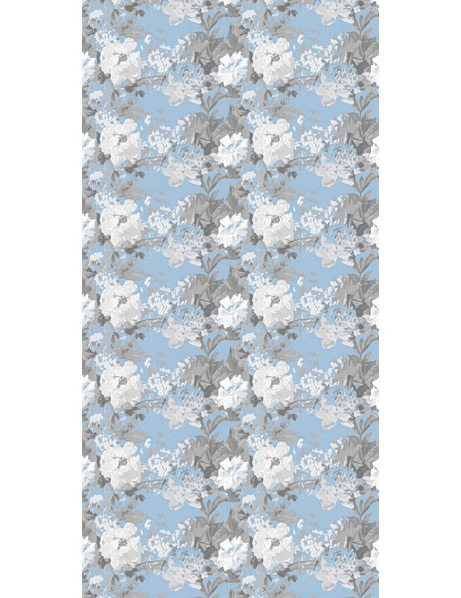 Обои Nicolette Mayer Regence Redux Les Fleurs/Perlblau Toile