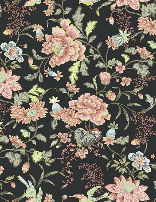 Ткань Marufabrics Florium Amorilas/Black