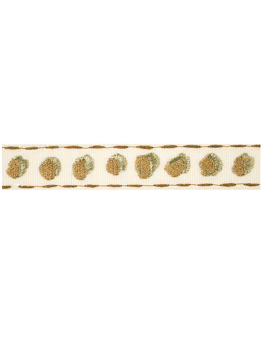 Тесьма Fabricut Isabelle De Borchgrave Trimmings Shadowdot/Metallicgold