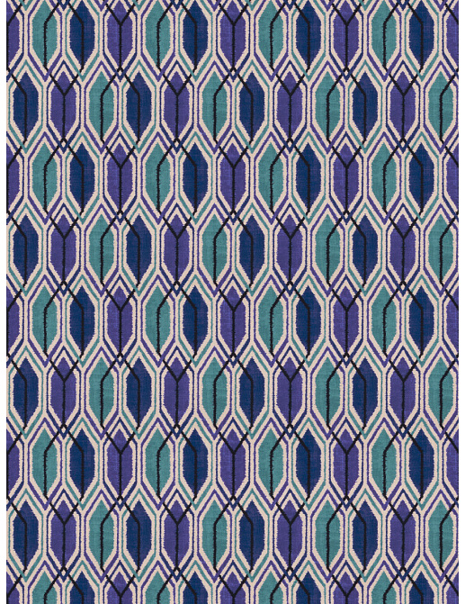 Ткань Fabricut Modern Nuances Blue Wave Mika/Peacock
