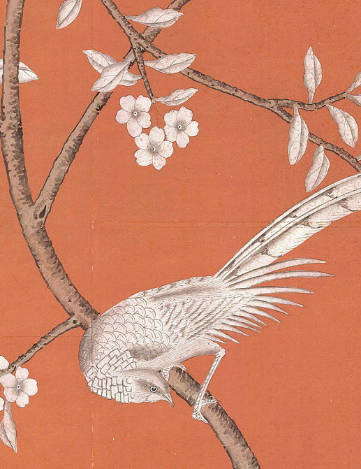 Обои Paul Montgomery Studio Murals For Unique Walls Maysong Paris/Orange