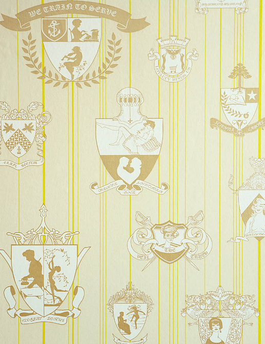 Обои Barneby Gates Book vol.1 BG0100202/Carpe Noctem/Lime/Gold