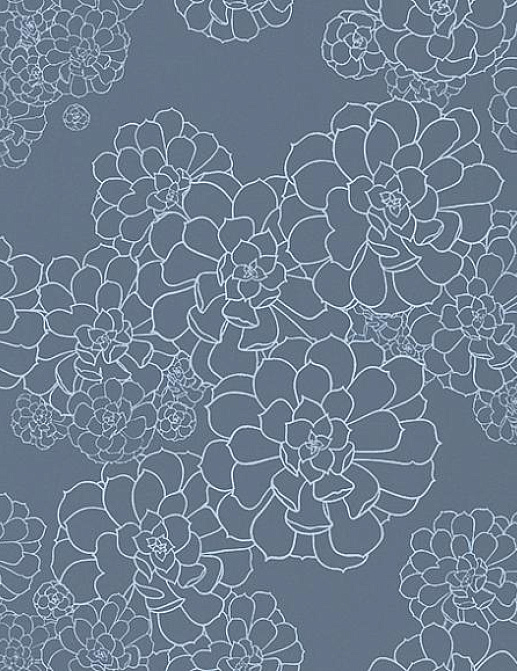 Обои Paint & Paper Library Tresco Aeonium Blue Blood