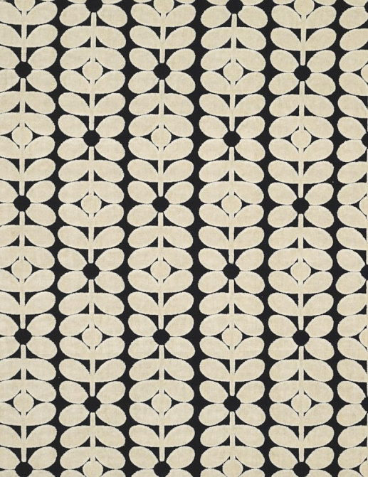 Ткань Orla Kiely Wovens-Volume One VelvetSixtiesStem/Charcoal