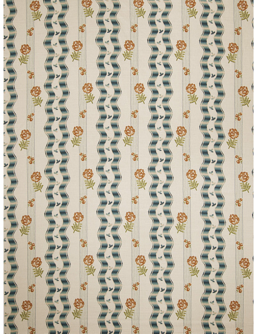 Ткань Stroheim Charles Faudree Prints Dauphine/Teal