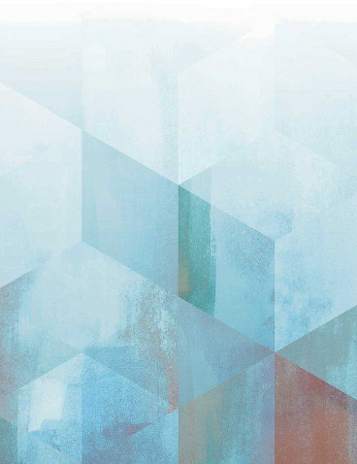 Обои Newmor Premier Watercolour-Geometric/Petrol