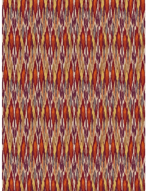 Ткань Fabricut Vignettes Vol.XIII Ruby Erwig ikat/Spice