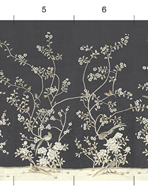 Обои Paul Montgomery Studio Melange Series Kew Garden Charcoal