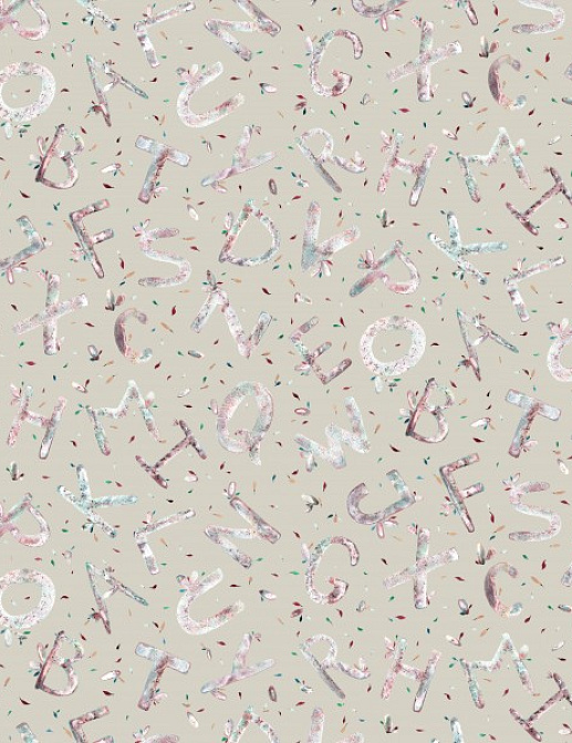 Обои Yana Svetlova Wallcoverings Art Prints ALPHABET05/SAND