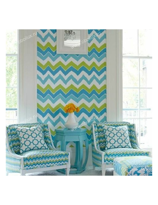 Обои Stroheim Dana Gibson Kuba Kuba/Turquoise Lime