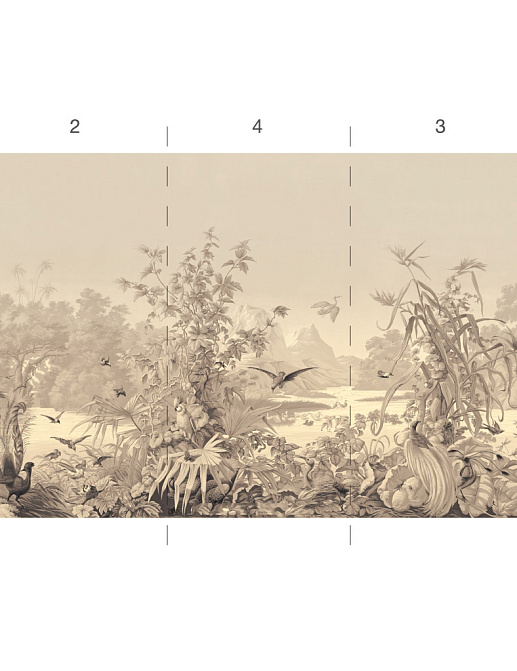Обои Paul Montgomery Studio Murals For Unique Walls Brazil/Sepia