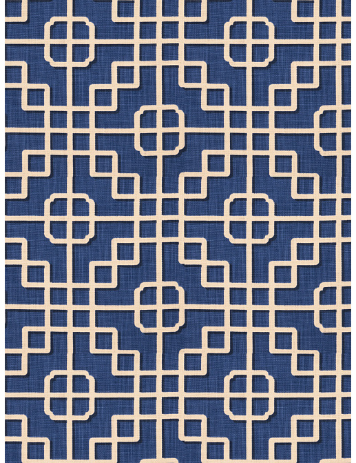 Ткань Fabricut Chromatics Vol.XXIV Navy Straight draw/Blue
