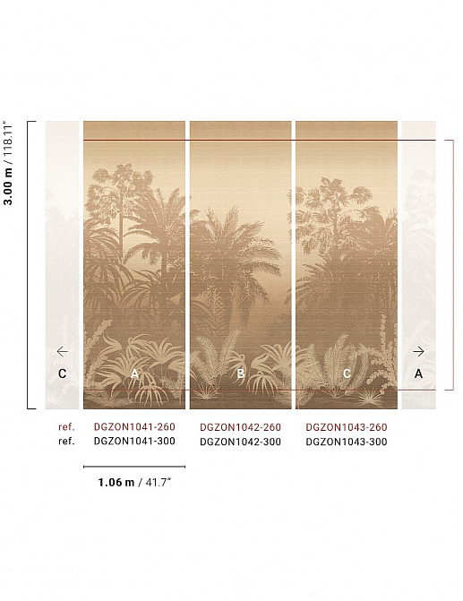 Панно и фотообои Khroma Amazone DGZON1041-260