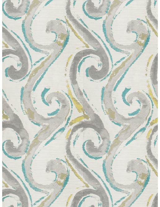 Ткань Fabricut Color Studio Vol.VIII Peacock Seascroll/Azure