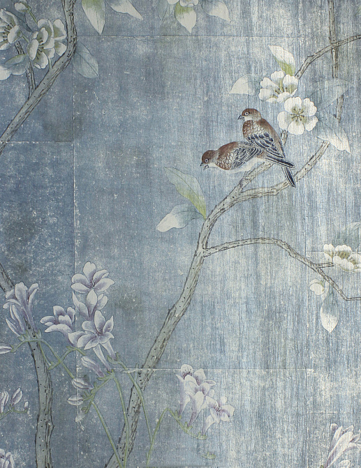 Обои Paul Montgomery Studio Endur Collection (Mural Sources) E-CH-215-BL1-SS/Antiqued Silver