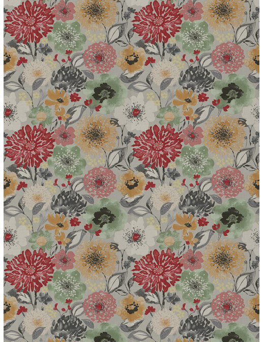 Ткань Fabricut Chromatics Vol.XXV Coral Spondee floral/Multi