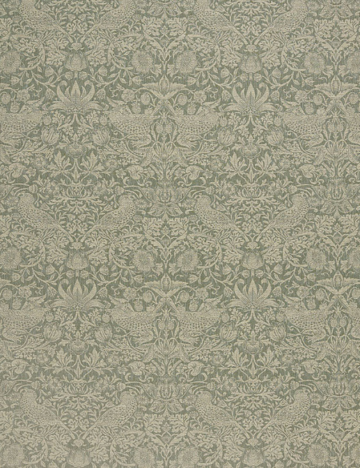Ткань William Morris At Home Kelmscott Gardens Volume II Strawberry Thief Woven/Sage