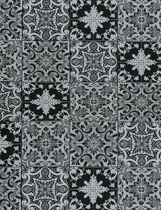 Ткань Galleria Arben Balenciaga HL/AZULEJOS/002/Black