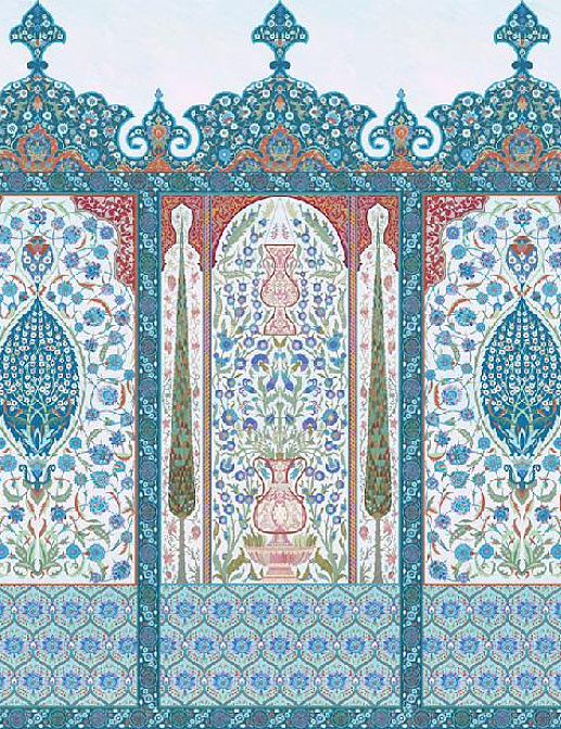 Панно и фотообои Affresco Цветариум Fairy Tale Color 1