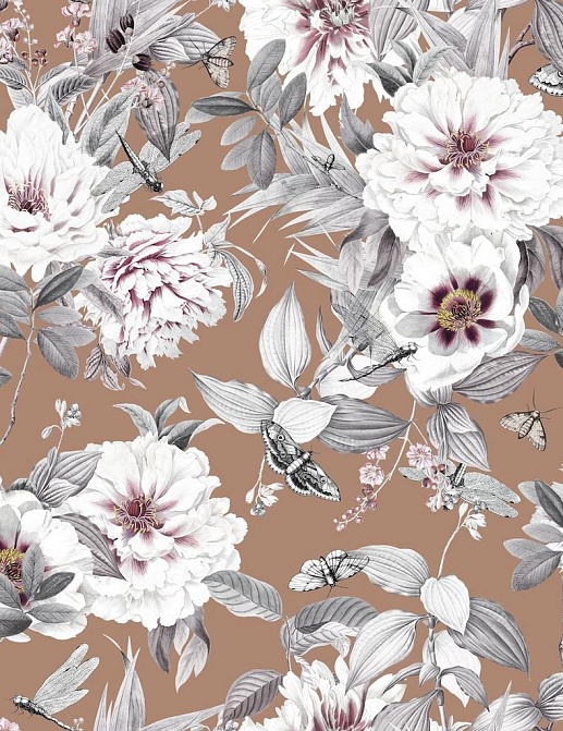 Ткань Marufabrics Florium Wildrose/Peach