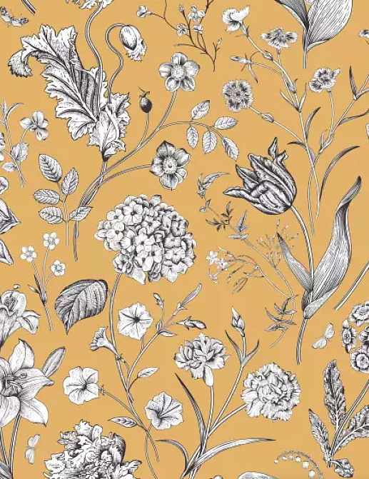 Ткань Серебрянная Студия (Silver Studio) Timeless Botanic D514/04/TW
